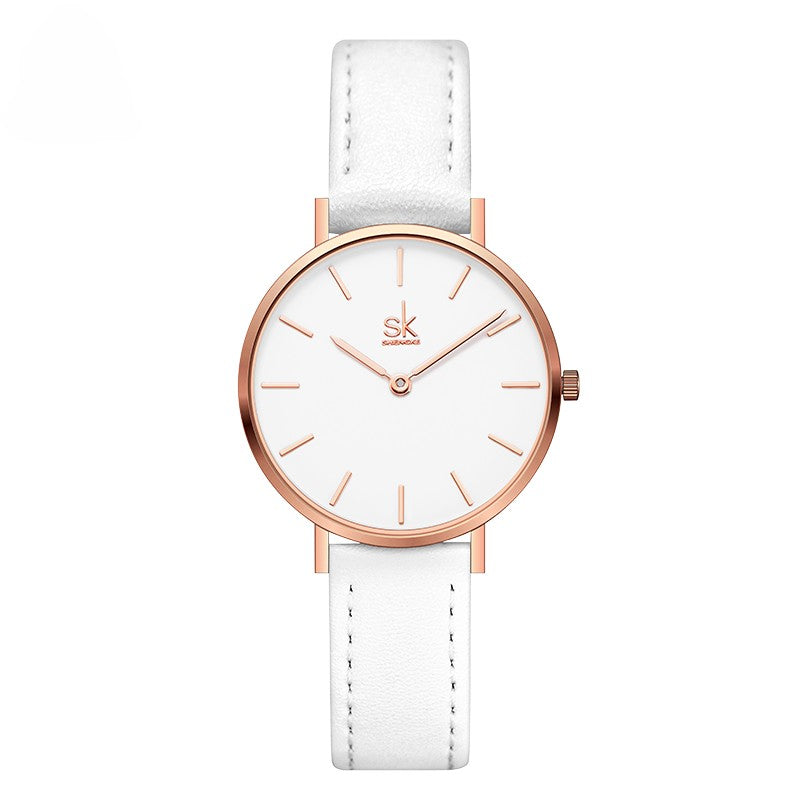 Cool Elegant Leather Band Classic Watches for Women