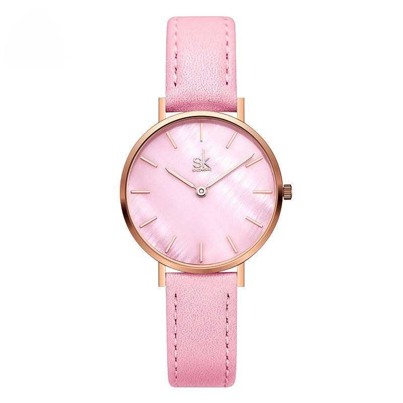 Cool Elegant Leather Band Classic Watches for Women